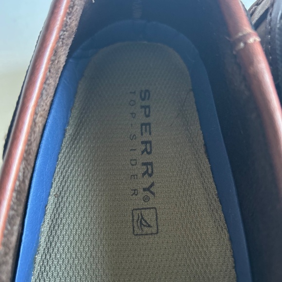 Men’s Sperry Brown Genuine Leather Topsider Loafers size 11 - Picture 9 of 15